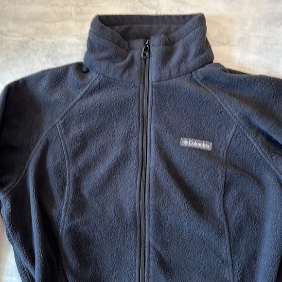 Columbia  GUC   Fleece jacket   Black  original style   Stand up collar   size L - Picture 4 of 14